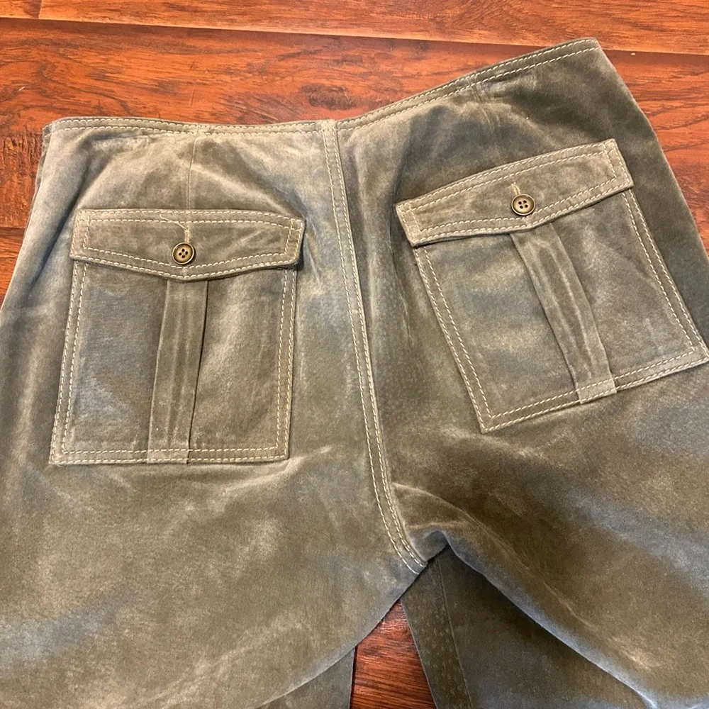 Wilson’s Leather Maxims Suede Cargo Pants. Olive Green. Size 8. - Picture 6 of 6